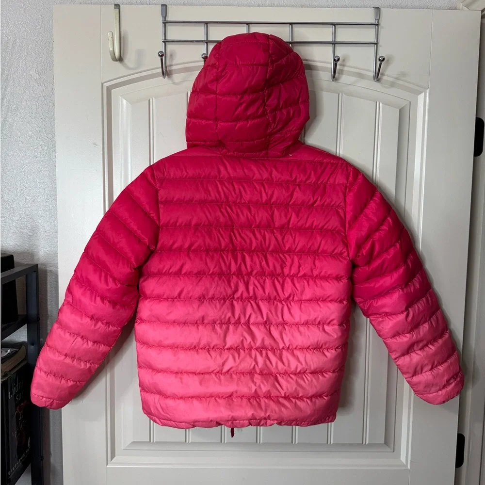 EDDIE BAUER💖 Reversible Pink Ombré, Hooded PufferJacket (Kids Large 14/16)